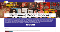Desktop Screenshot of permanentrecordpodcast.com