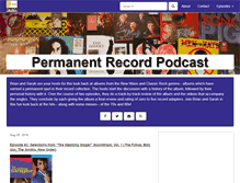 Tablet Screenshot of permanentrecordpodcast.com